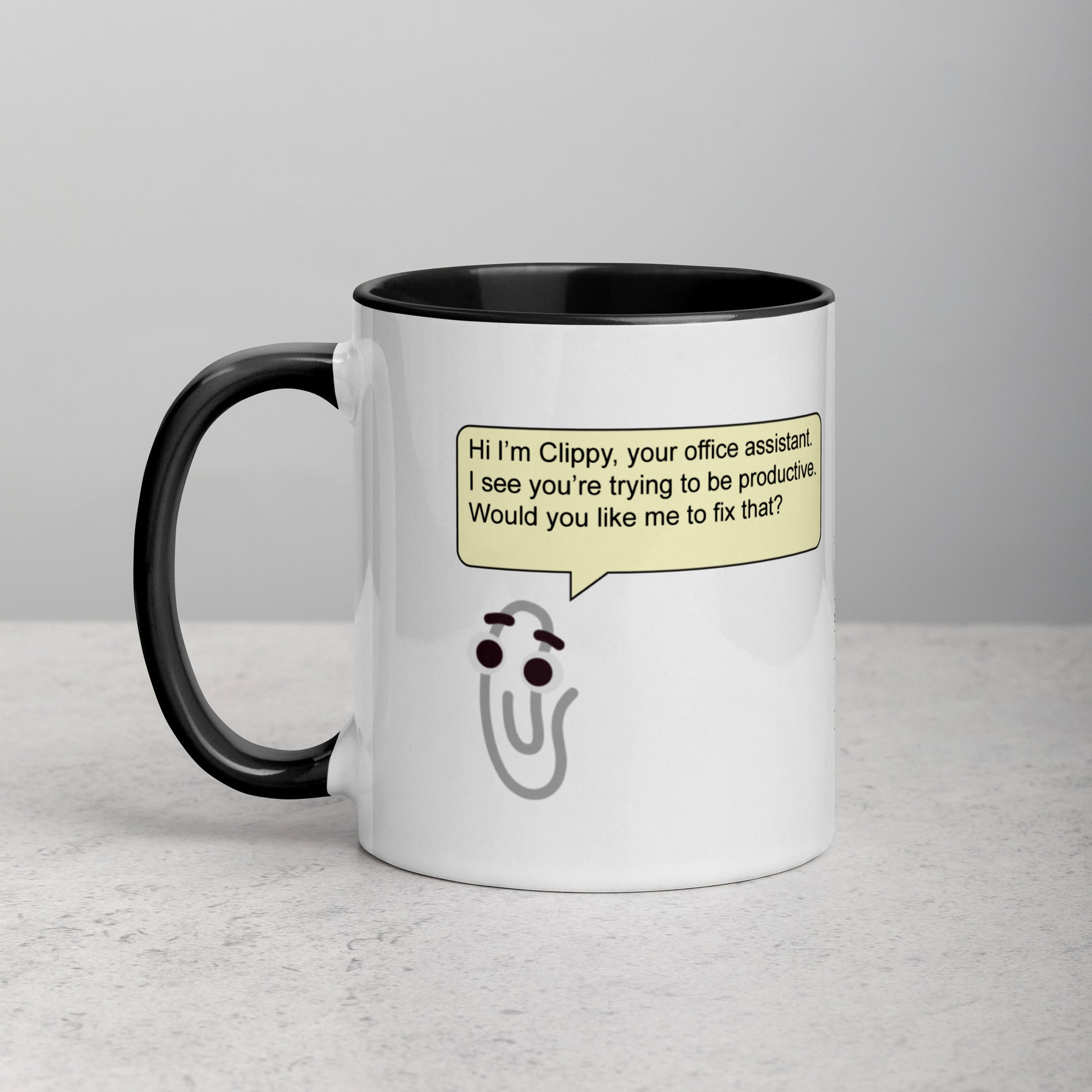 Unhelpful Clippy Mug – Excel Mug